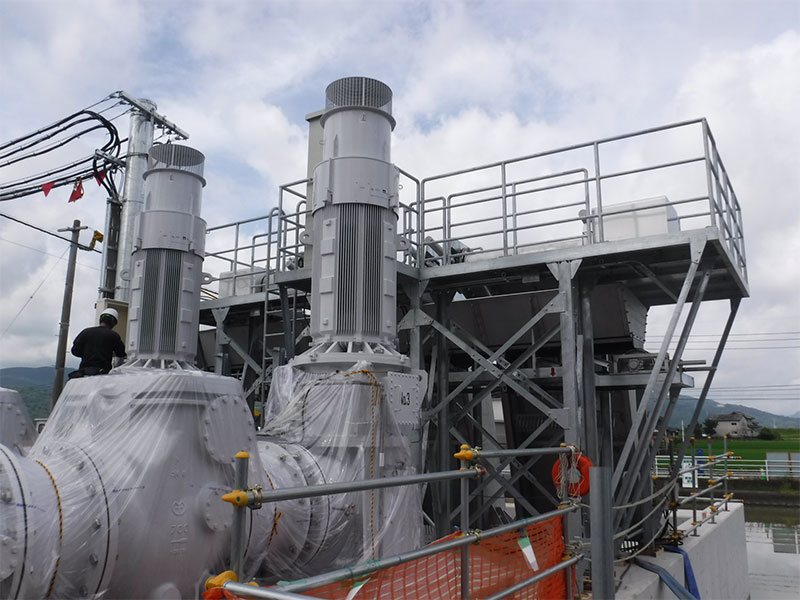 佐賀県某排水機場 除塵機