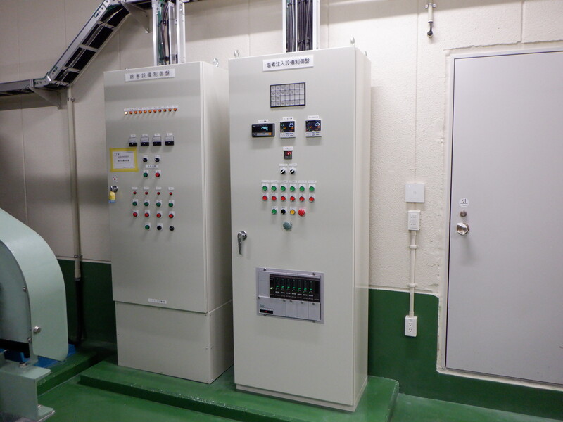 熊本県某工場制御盤取付