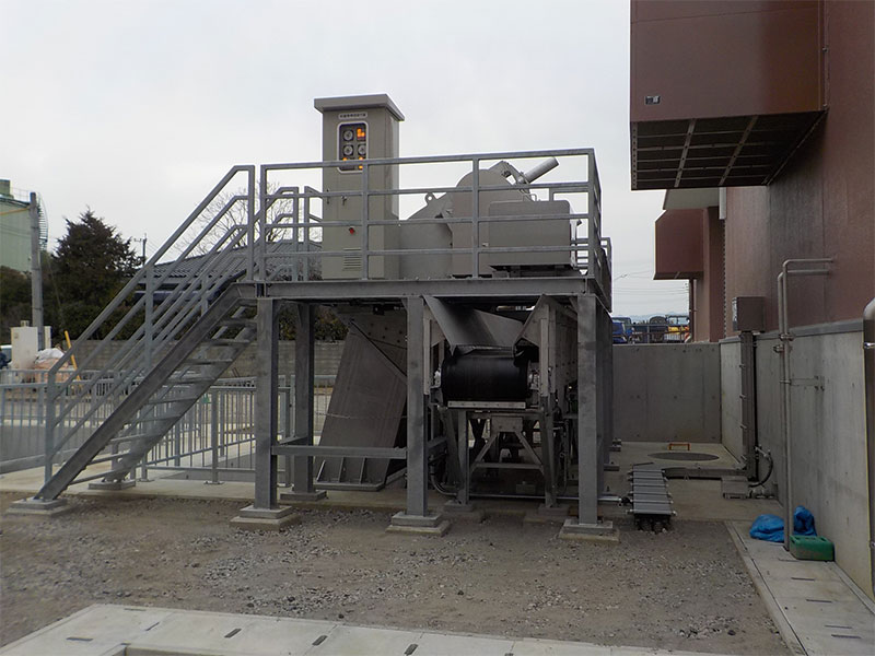 福岡県某排水機場 除塵機